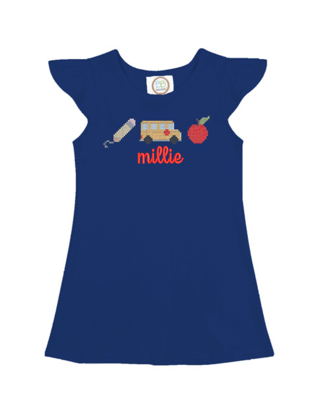 Navy Back to School Dress