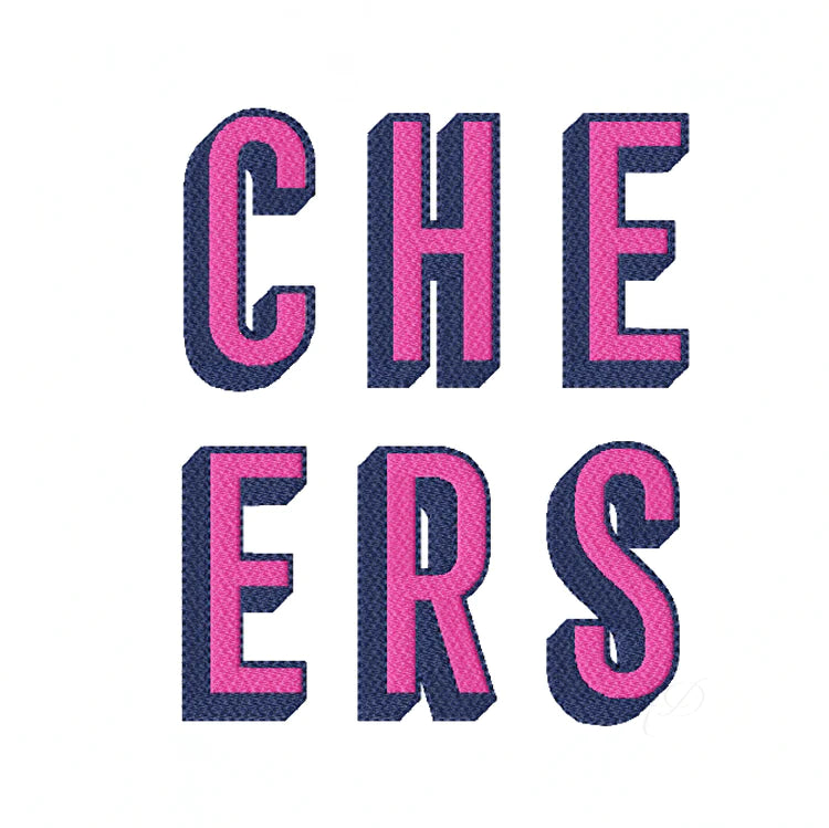 CHEERS SHADOW EMBROIDERY