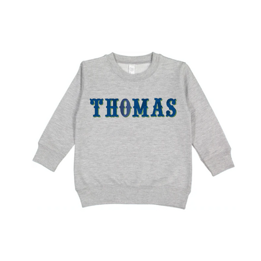 Fishtail Font Name Pullover