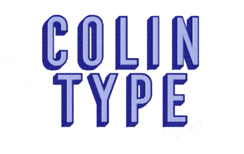 Colin Embroidery Font