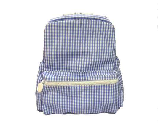 Mini Blue Gingham Backpacker