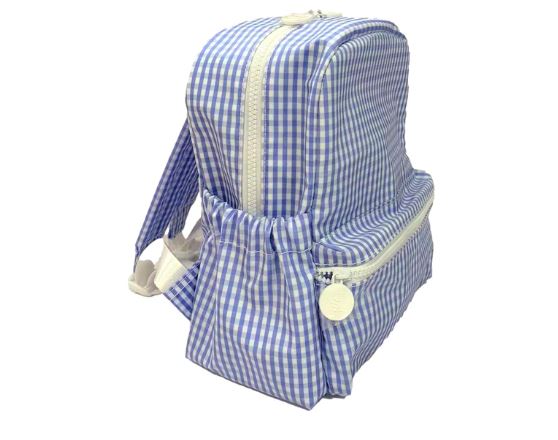 Mini Blue Gingham Backpacker