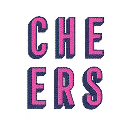 CHEERS SHADOW EMBROIDERY