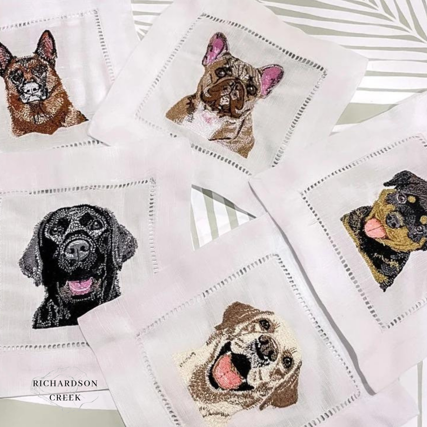 Dog Cocktail Linens