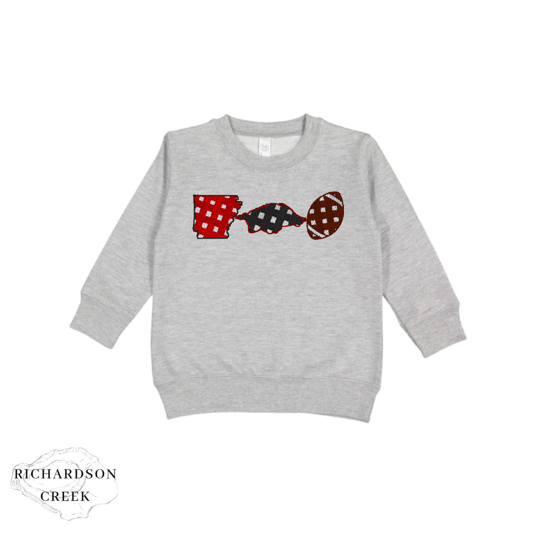 Arkansas Gingham Pullover Toddler + Youth