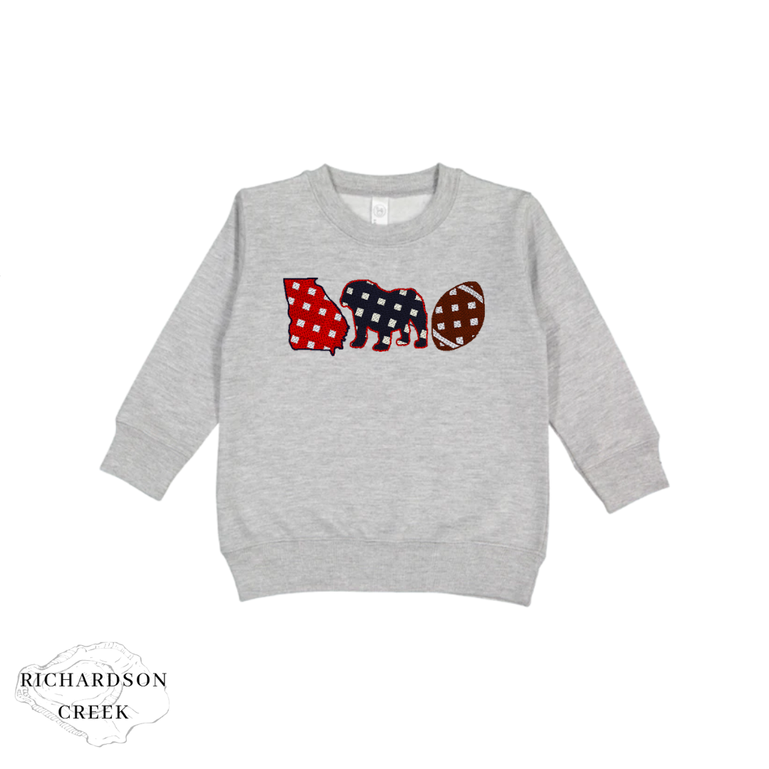 Gingham Dog Pullover Toddler + Youth